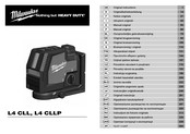 Milwaukee L4 CLLP Manual Original