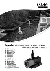 Oase Aquarius Universal Premium 5000 Instrucciones De Uso