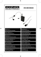 König Electronic Body Pack KN-MICW630 Manual De Uso