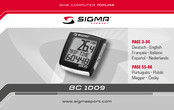 SIGMA SPORT TOPLINE BC 1009 Manual Del Usuario