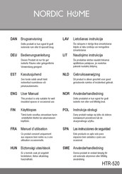 Nordic Home HTR-520 Manual Del Usuario