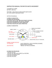 Miyota 6P80 Guia Del Usuario