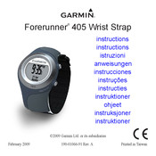 Garmin FORERUNNER 405 Instrucciones