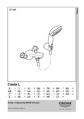 Grohe Costa L 25 496 Instrucciones De Montaje