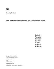 Juniper Networks SSG 20 Guía De Instalación Y Configuración De Hardware