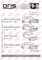 SVC GROUP Oris 050143 Instrucciones De Montaje