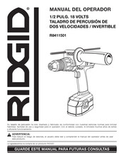 Rigid R8411501 Manual Del Operador