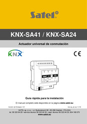 Satel KNX-SA41 Guía Rápida Para La Instalación