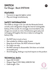 numskull SYET0318 Manual De Instrucciones