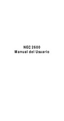 NEC 2610 Manual Del Usuario