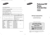 Samsung PPM42M7H Instrucciones Del Propietario