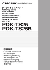 Pioneer PDK-TS25B Manual De Instrucciones