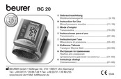 Beurer BC 20 Instrucciones Para El Uso