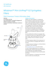 Ge Whatman Mini-UniPrep G2 Syringeless Instrucciones De Uso