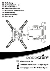 Poppstar 201202 Manual De Instrucciones