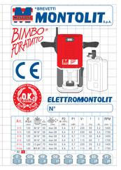 Montolit Bimbo foratutto Instrucciones De Uso