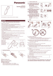 Panasonic EH2331 Instrucciones De Operación