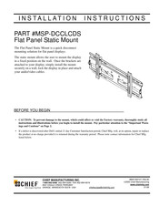 Chief Manufacturing MSP-DCCLCDS Instrucciones De Instalación