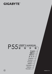 Gigabyte P55W Manual Del Usuario