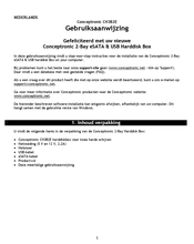 Conceptronic CH3B2E Manual Del Usuario