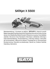 SATA SATAjet X 5500 HVLP Instrucciones De Servicio