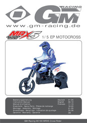 GM-Racing MRX5 Cross Rider Manual Del Usuario