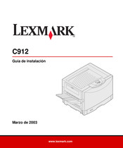 Lexmark C912 Guia De Instalacion