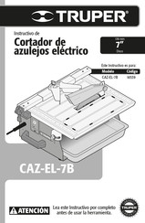 Truper CAZ-EL-7B Instructivo