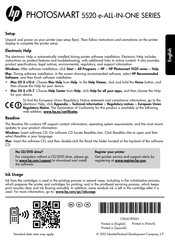 HP PHOTOSMART 5520 e-ALL-IN-ONE Serie Manual De Instrucciones