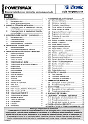 Visonic POWERMAX Guía Programación