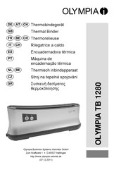 Olympia TB 1280 Manual De Instrucciones