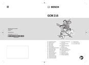 Bosch GCM 216 Manual Original