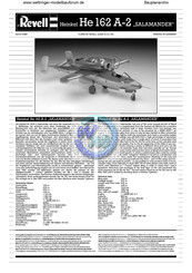 REVELL Heinkel He 162 A-2 SALAMANDER Manual De Instrucciones