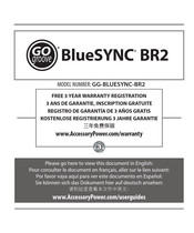 Accessory Power GG-BlueSYNC-BR2 Manual De Instrucciones