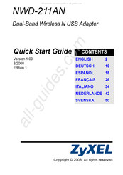 Zyxel NWD-211AN Guia De Inicio Rapido