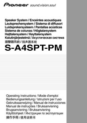 Pioneer S-A4SPT-PM Manual De Instrucciones