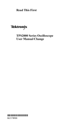 Tektronix TPS2000 Serie Manual De Usuario