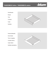 Blum TANDEMBOX intivo Instrucciones De Montaje