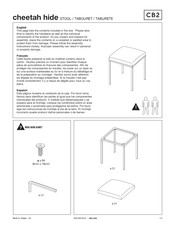 Cb2 cheetah hide Manual De Instrucciones