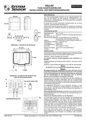 System Sensor R5A-RF Instrucciones De Instalación Y Mantenimiento