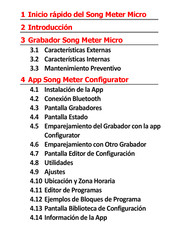 Wildlife Acoustics Song Meter Micro Manual Del Usuario