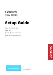 Lenovo V35s-07ADA Guía De Configuración