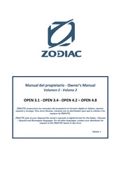Zodiac OPEN 3.1 Manual Del Propietário