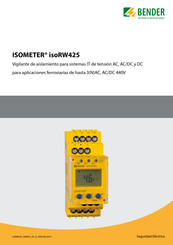 Bender ISOMETER isoRW425 Guia Del Usuario