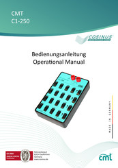 Cosinus CMT C1-250 Manual Del Operacion