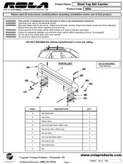 Cequent Towing Products ROLA 59600 Guia De Inicio Rapido