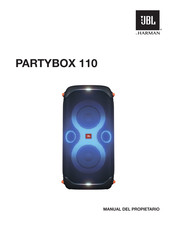 Harman JBL PARTYBOX 110 Manual Del Propietário