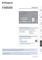 Roland V-600UHD Guía De Inicio