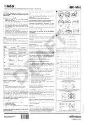 Xylem Sensus HRI-Mei Instrucciones De Instalación Y Funcionamiento