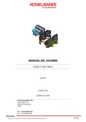 Konecranes CLX25 C 04 2 500 5 Manual Del Usuario